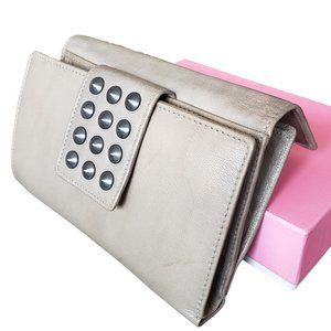 Women's Distressed Leather Wallet Credit Card Holder Wallet in BOX
